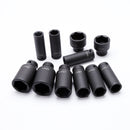 Impact Socket Set 1/2" 35PCs 8~23 Short, 10~32mm Long freeshipping - Aimtools