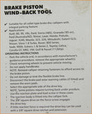 Brake Piston Caliper Wind Back Tool freeshipping - Aimtools