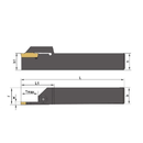 Indexable Lathe Turning Cutting Tool MGEHR