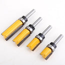 Flush Trim Pattern Template Router Bit Set 4PCs 1/4"