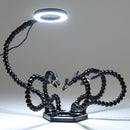 Soldering Helping Hands 6 arms, Light & Magnifier- Black