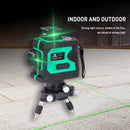 Self Adjusting Laser Level 12 Lines Green Light