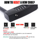 Extra Long Bike Lock U Shape Professional 166mm Black