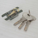 Decorative Door Knob Ceramic Handle Entrance Lock Latch With Keys- White Blue