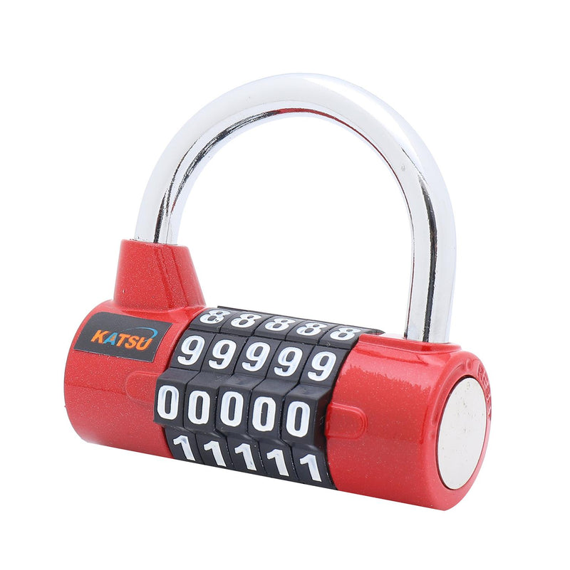 Digital Pad Lock Professional 5 Digits Red