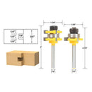 Tongue and Groove Router Bit Set 2PC Set 1/4"