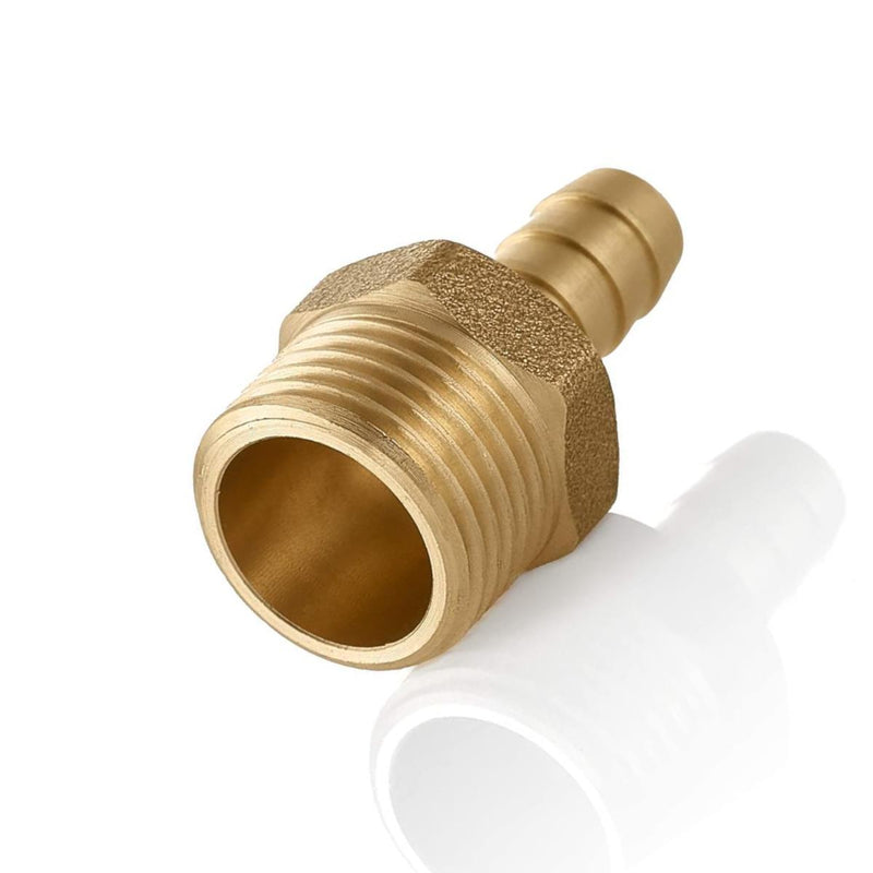 Brass Hose Tail Connector Joiner Male End Size: 3/8" 8mm