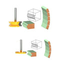 Flute & Bead Canoe Joint Router Bit Set 2PC 1/4"