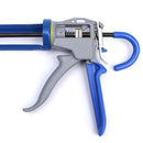 Silicone Caulking Gun 9" Grey Blue 4 Bearing Danish Style