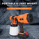 Cordless Paint Spray Gun With Battery
