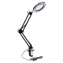 NUF 5X LED Magnifying Light with Clamp 250mm Black