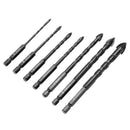 Multi Purpose Drill bit set 6PCs Cross head 4 5 6 8 10 12