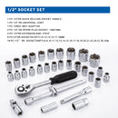Socket Set 32PCs 1/2"