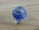 Drawer Knob Crystal - 30mm Blue