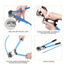 Crimping Pliers 6-50mm With Cable Cutter 9.4" & Wire Terminals Kit 60PCs freeshipping - Aimtools