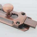 Door Safety Bolt 100mm Antique Red