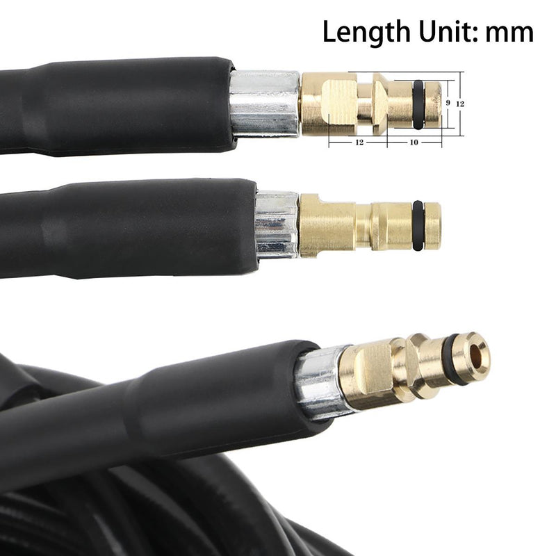 Pressure Washer Hose Fits KR Copper Qk Connectors with Coupler- 5,10 meters