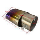 Stainless Metal Blue Steel Exhaust Muffler Tip Pipe Tail