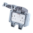 Weatherproof Outdoor Switched Socket Double Pole Uk freeshipping - Aimtools