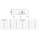 Lathe Table Clamping Tool Flat 12 to 18mm 2PC freeshipping - Aimtools