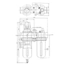 Air Filter Regulator Lubricator 3/8" freeshipping - Aimtools