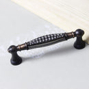 Drawer Handle Antique Glass 96mm