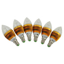 LED Candle Light E14 3W- Warm White- Pack of 6 PCS