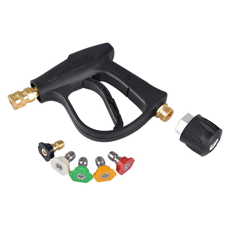 Pressure Washer Gun With 5 Tips, Fits 14mm /15mm & KR