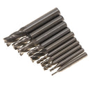 TOPWAY 10 Pcs 4 Flute End Mill Cutter Drill Bit 2/3/4/5/6/7/8/9/10/12 freeshipping - Aimtools