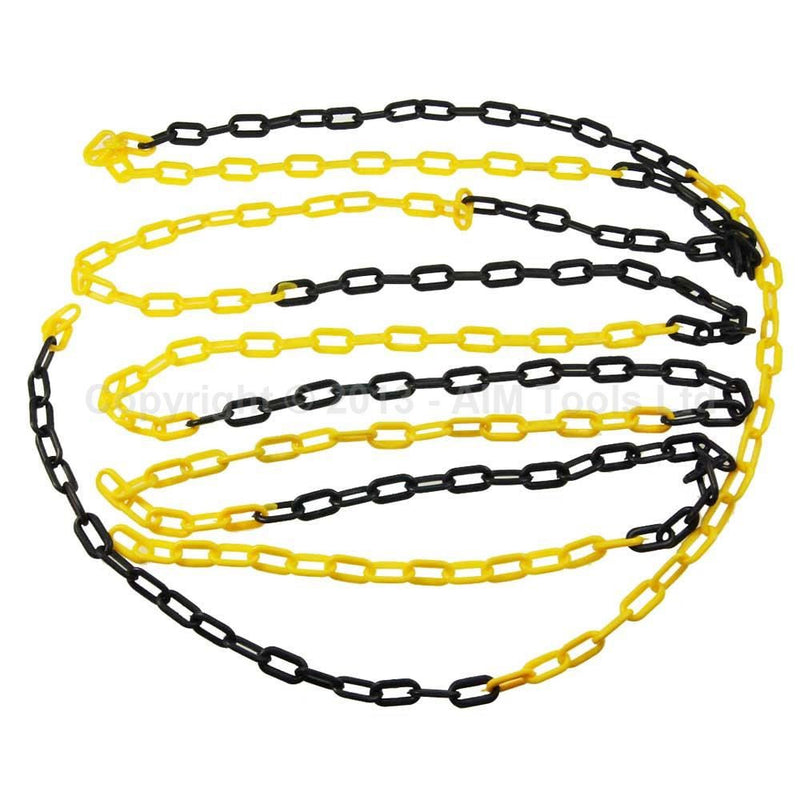 Black & Yellow Barrier Plastic Chain freeshipping - Aimtools