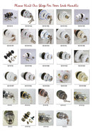 Decorative Door Knob Handles Lock Latch Privacy without key