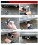 Stainless Steel Exhaust Muffler Tip Pipe Tail J7 Size:16x8.7mm