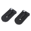 Car Doorstep Foot Folding Pedal 2pcs- Black