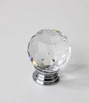 Drawer Knob Crystal 30mm Clear