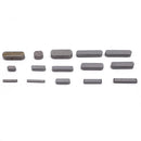 Motor Shaft Keys Set 60pcs Round Ended Feather Key Parallel Drive Shaft 3mm - 12mm