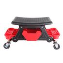 Garage Working Stool W Wheels Plastic