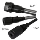 Router Bit Extension Shank 3PCs set 1/4",1/2, 8mm 133380+81+82