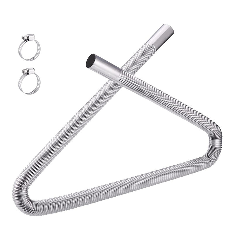 Stainless Steel Diesel Heater Exhaust Pipe with 2 Hose Clips 80,120,20