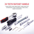 Socket Set Heavy Duty 46PCs 1/4”