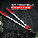 Heavy Duty Lopping Shears, Bypass Lopper Tree Branch Cutter 30"