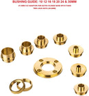 Brass Router Bushing Guide Set 10PCS Metric