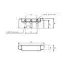 Industrial fridge Hinges pair 2 pcs HX-1332 freeshipping - Aimtools