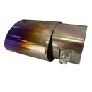 Stainless Metal Blue Steel Exhaust Muffler Tip Pipe Tail