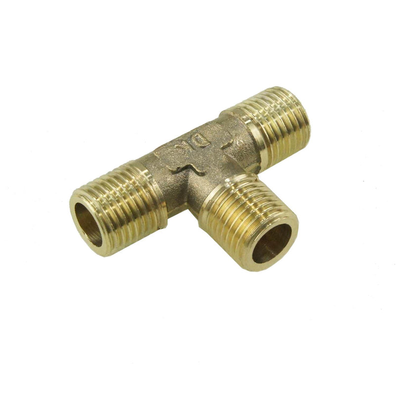 Air Line Brass 3 Way T Shape Male Connector