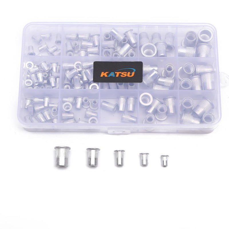 Aluminium Insert Rivet Nut Assortment Kit 150PCS M3 - M8
